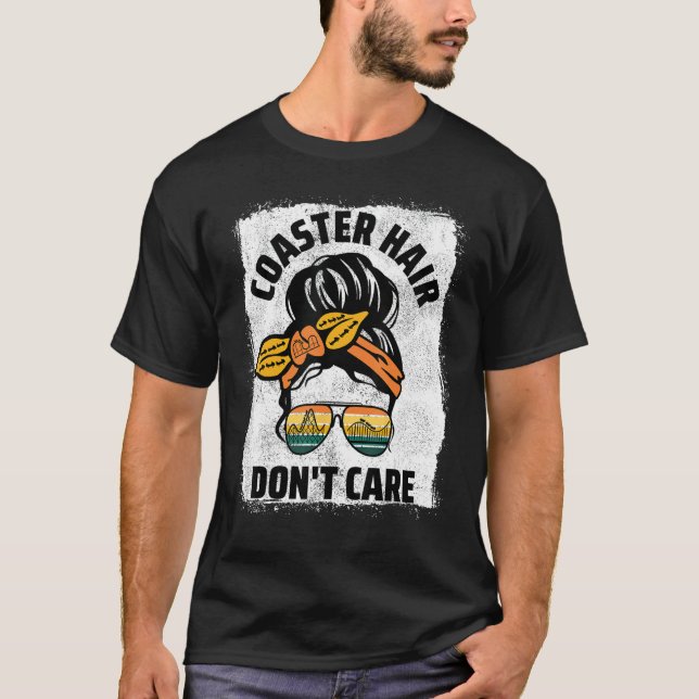 T-shirt Dessous de verre cheveux ne se soucient pas Messy  (Devant)