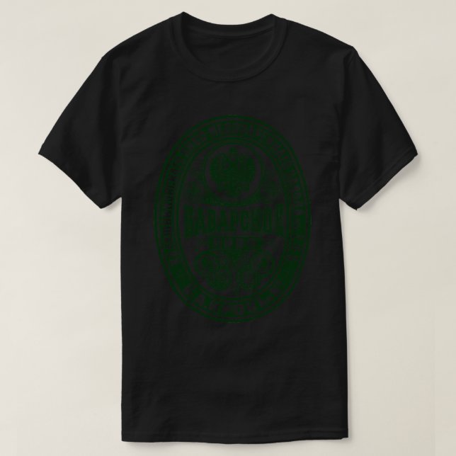 T-shirt Dessous de verre de bières en graphisme russe (Design devant)