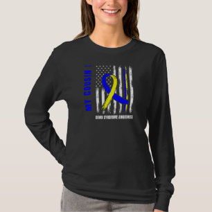 T-shirt Dessous Droite Parfait Cousin Down Syndrome Usa Dr
