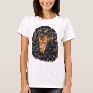 T-shirt Dessus cavalier d'épagneul de roi Charles