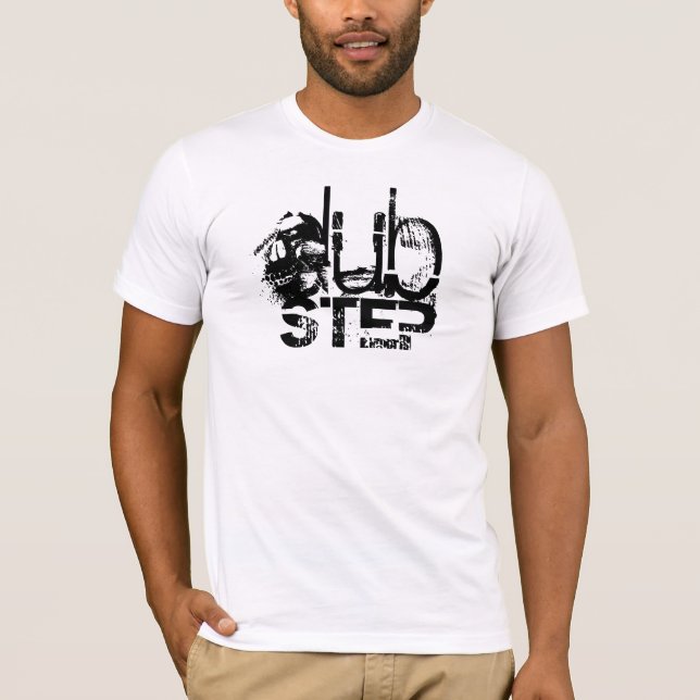 T-shirt dessus de blanc d'édition de DUBSTEP Limited (Devant)