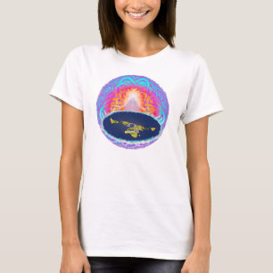 T-shirt Dessus de cercle de Flowy de YHWH CreationWomen