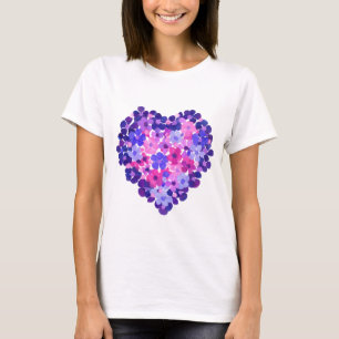 T-shirt Dessus de courroie de Spagetti de coeur de dames