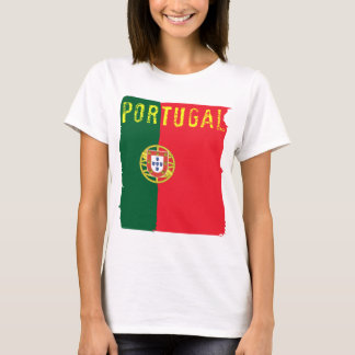 T-shirt Dessus de dames de drapeau du Portugal