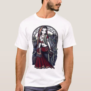 T-shirt Dessus de fée de jardin secret d'Ayanna