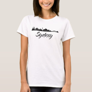 T-shirt Dessus de femmes d'horizon de Sydney