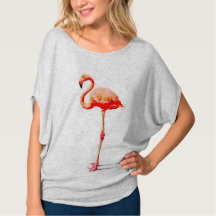 Dessus de Flowy des femmes : Aquarelle rose de