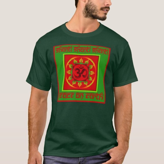 T-shirt Dessus de paix de l'OM Shanti de vacances (Devant)