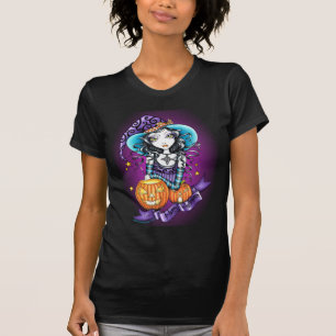 T-shirt Dessus de sorcière de citrouille de "Lisa"