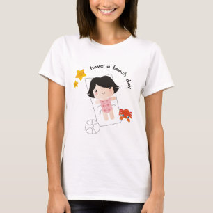 T-shirt Dessus de spaghetti de jour de plage