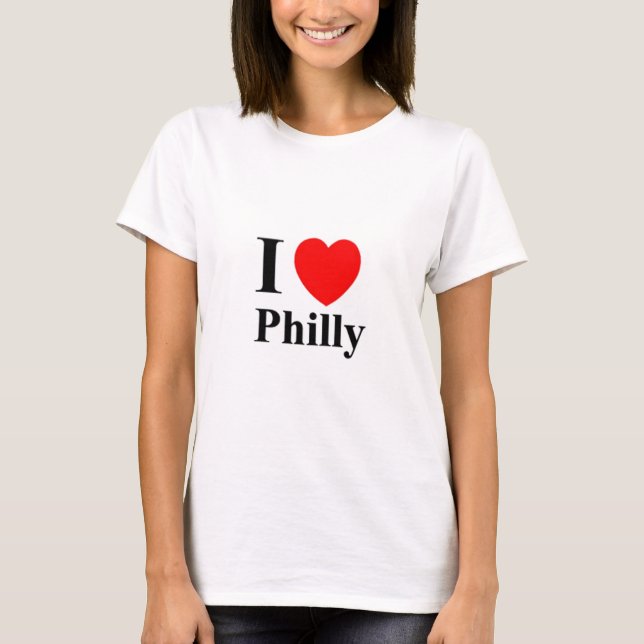 T-SHIRT DESSUS DE SPAGHETTI DE L'AMOUR PHILLY DE S I DE (Devant)