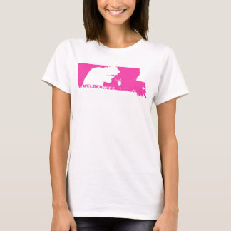 T-shirt Dessus d'épouse de soudeuse de LA