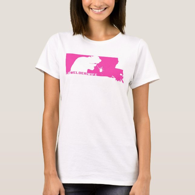 T-shirt Dessus d'épouse de soudeuse de LA (Devant)