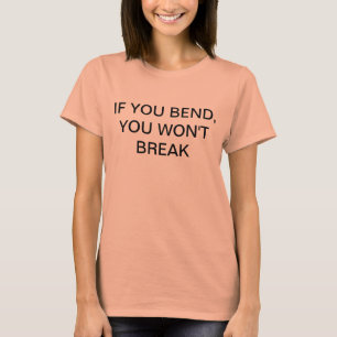 T-shirt Dessus du yoga des femmes - "SI VOUS VOUS PLIEZ,