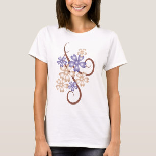T-shirt Dessus floraux de motif de Digitals