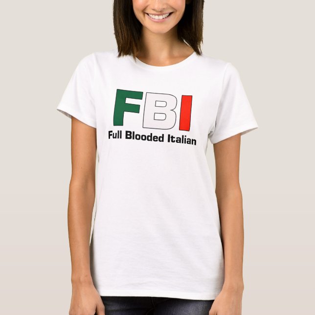 T-shirt Dessus italien de spaghetti de dames de FBI (Devant)
