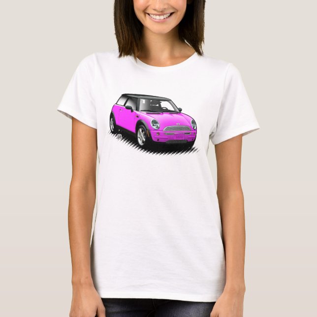 T-shirt Dessus moderne de dames de voiture de roses indien (Devant)
