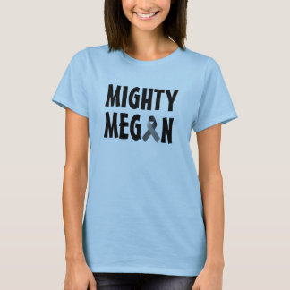 T-shirt Dessus puissant de bleu de Megan