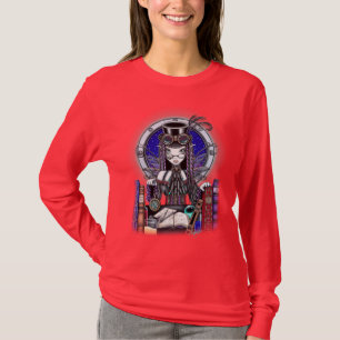 T-shirt Dessus punk d'art de féerie de vapeur de