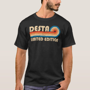 T-shirt DESTA Nom Retro Vintage 80s 90s Anniversaire Reuni