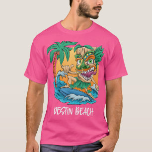 T-shirt Destin Beach Floride Palm Tree Surfing Beach Vacat