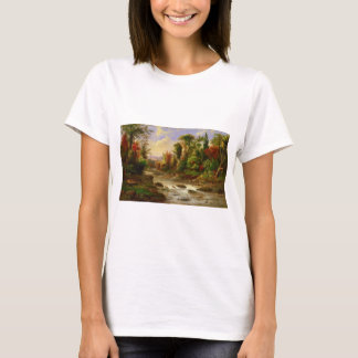 T-shirt Destin de Robert Duncanson de rivière de forêt d'a