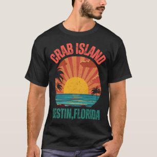 T-shirt Destin Floride Crab Island plage vacances d'été