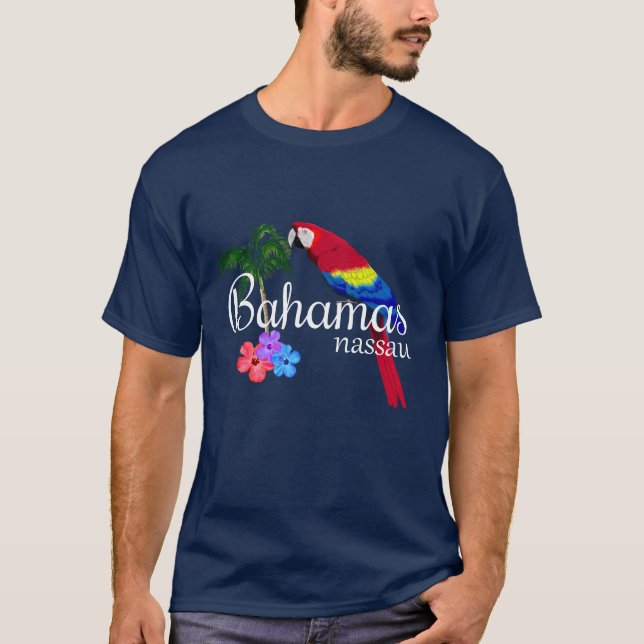 T-shirt Destination tropicale des Bahamas de Nassau (Devant)