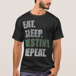 T-shirt Destiny Manger Sleep Destiny Répéter Short Sleeve 