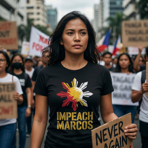 T-shirt Destituer Marcos Manifestation Philippine Corrupti