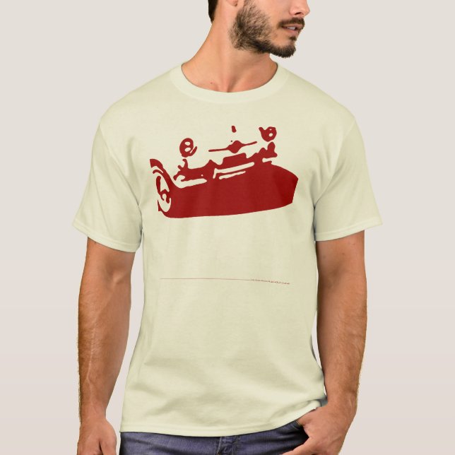 T-shirt Détail de Fiat 600 - rouge foncé sur les chemises (Devant)