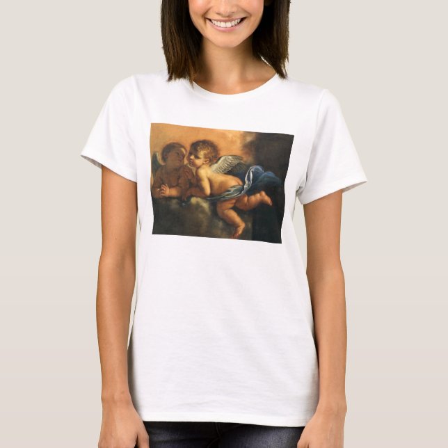 T-shirt Détail de l'ange, Saints Patron de Modène par Guer (Devant)