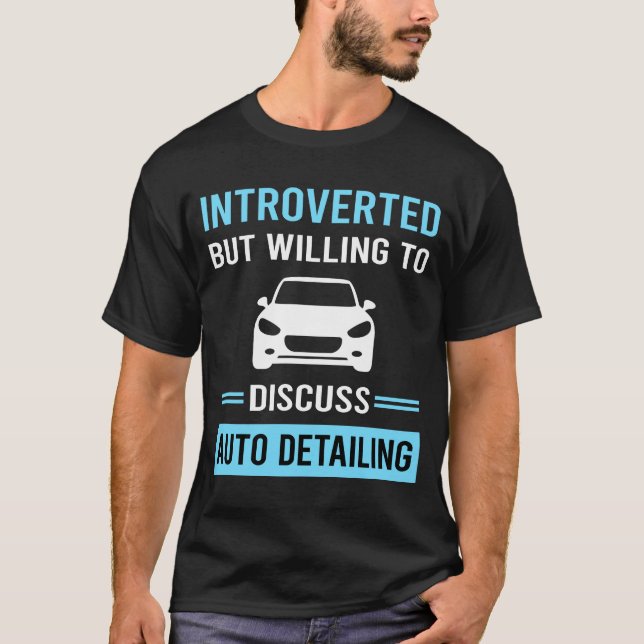 T-shirt Détail des détails de détail de l'auto introduit (Devant)