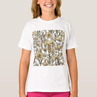 T-shirt Detailed Floral Pattern