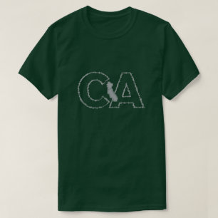T-shirt d'état de la Californie CA