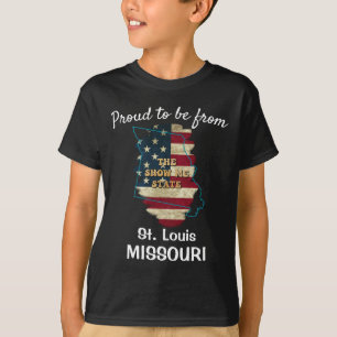 T-shirt d'état du Missouri personnalisé