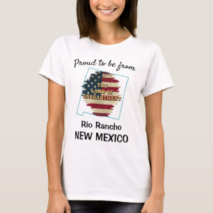 T-shirt d'état personnalisé Nouveau-Mexique