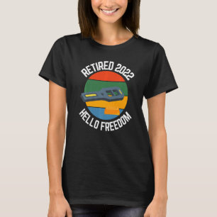 T-shirt Détecteur Métal Retraité 2022 Hello Freedom Metal 