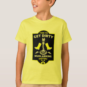 T-shirt Détection de métaux usés