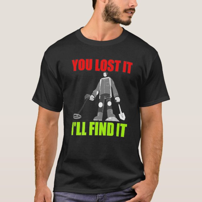 T-shirt Détection des métaux Chasse au trésor Détectoriste (Devant)