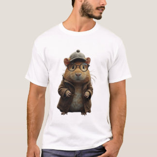 T-shirt Détective Cavy - Mystery Lover minuscule Fur Chemi