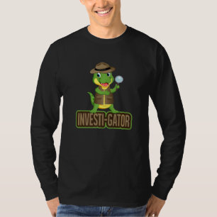 T-shirt Détective de l'Alligator Pun