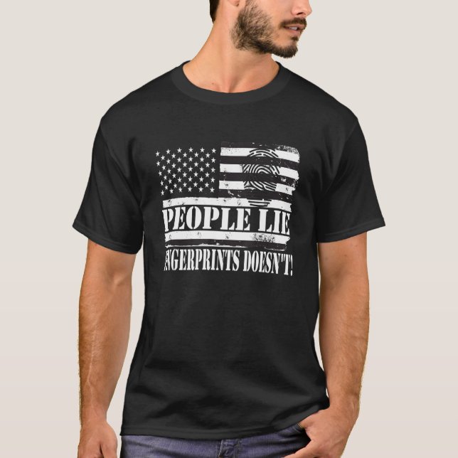T-shirt Detective for crime scene investigators 2 (Devant)