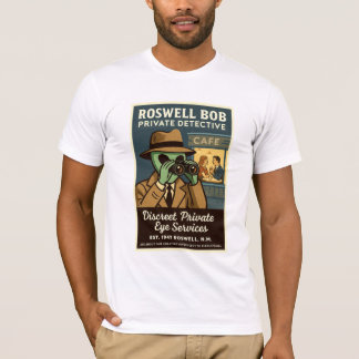 T-shirt Détective privée Roswell Aliens 1950's Retro