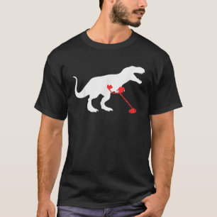 T-shirt Détectsaurus Dinosaur T Rex Drôle Metal Détection