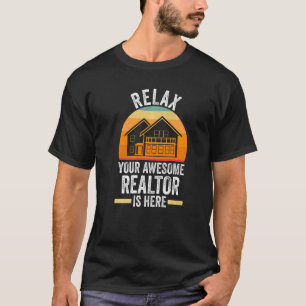 T-shirt détendez votre super immobilier est ici maison rée