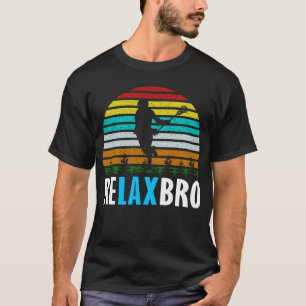 T-shirt détendez-vous brasserie lacrosse amusant joueur de