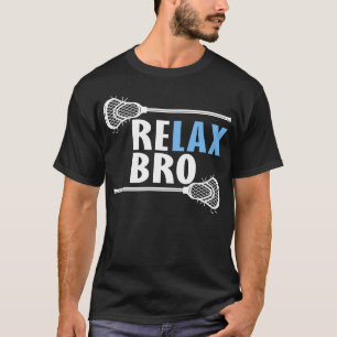 T-shirt détendez-vous brun lacrosse