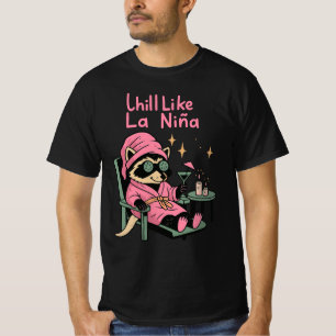 T-shirt Détendez-vous comme La Niña Raton laveur Animal