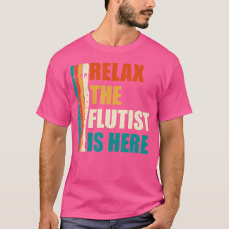 T-shirt Détendez-Vous La Flûte Est Ici Flute